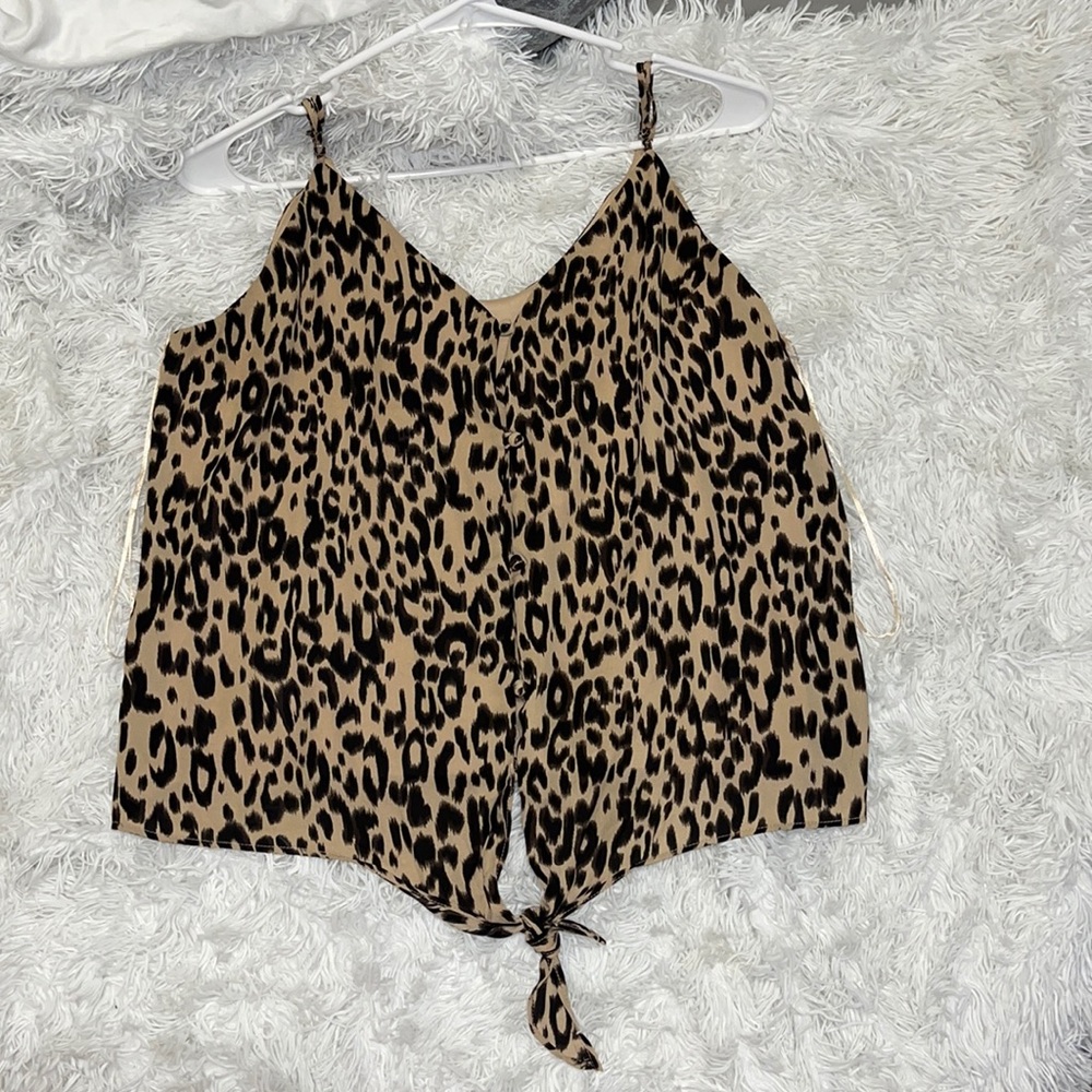 Animal print tank top